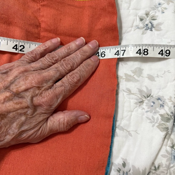 Anthropologie Color block wide stripes linen viscose midi dress. Size S beach - Picture 8 of 8